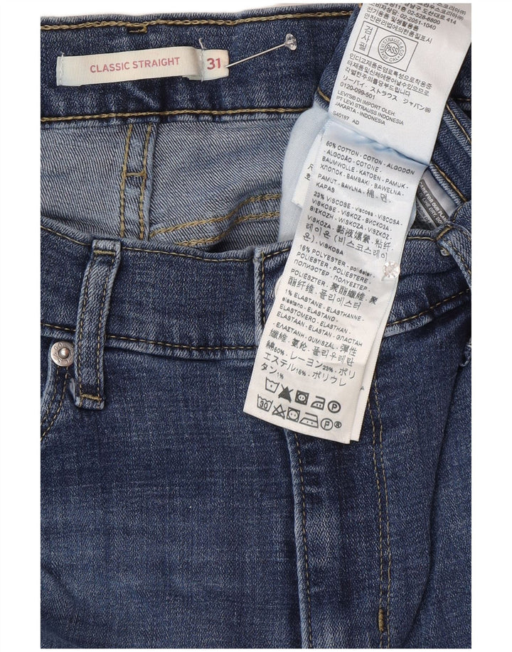 Levi's ženske klasične ravne traperice W31 L32 plavi pamuk