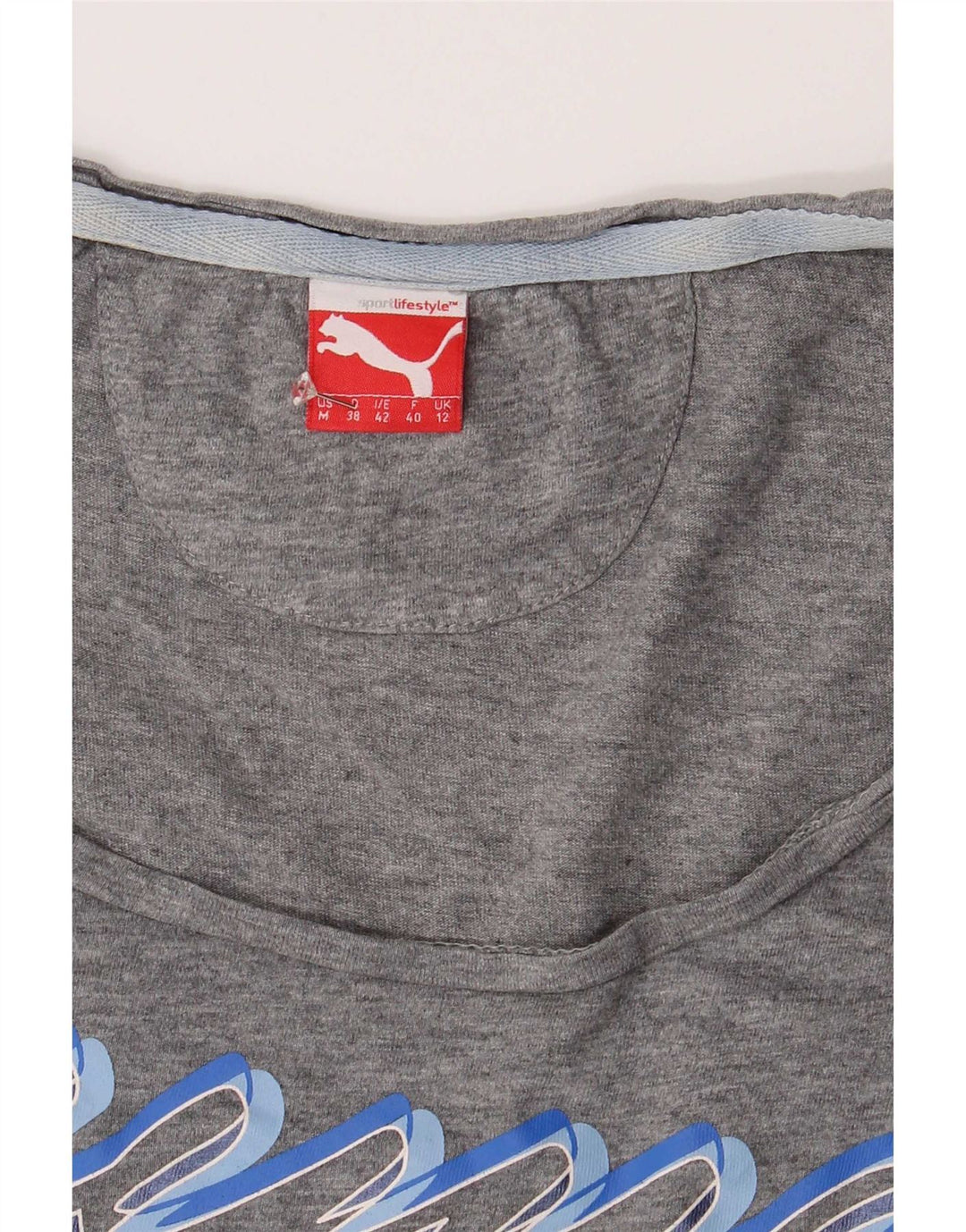 Puma ženska majica kratkih rukava s grafičkim motivima UK 12 srednje siva