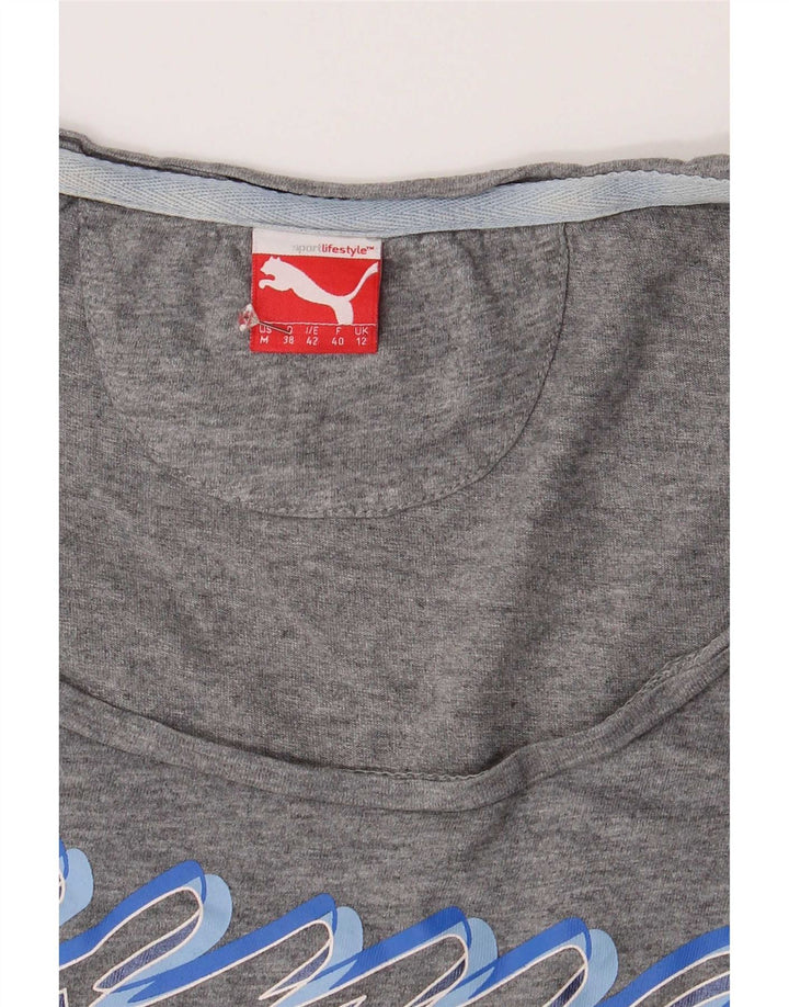 Puma ženska majica kratkih rukava s grafičkim motivima UK 12 srednje siva