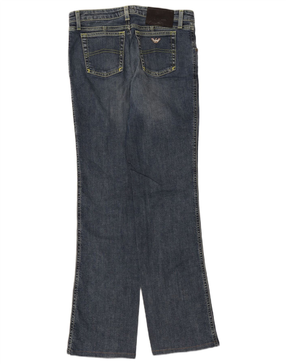 ARMANI Womens Straight Jeans W30 L31 Blue Cotton