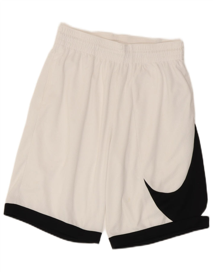 Nike muške Dri Fit sportske kratke hlače male bijele boje od poliestera