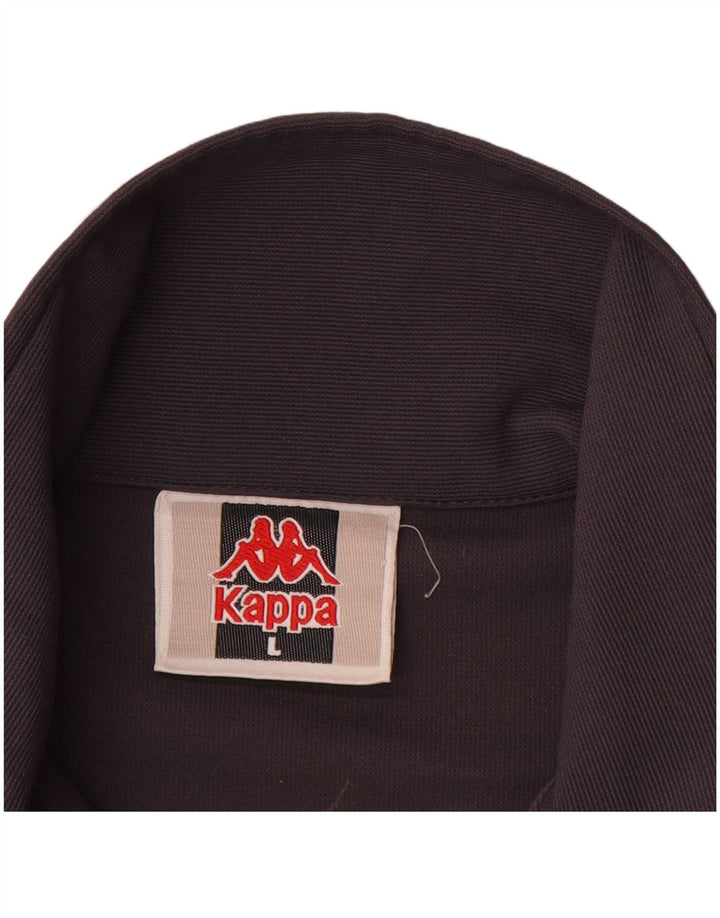 KAPPA muška trenirka, velika jakna od sivog poliestera