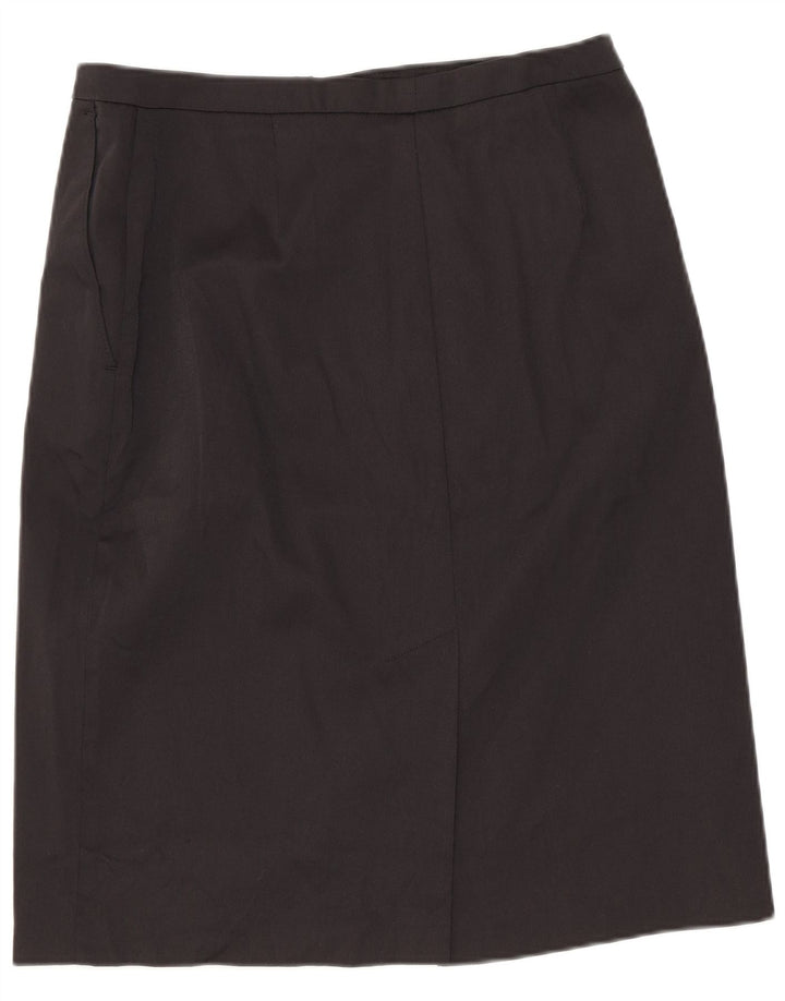 Stefanel ženska pencil suknja IT 42 srednje W28 crni poliamid