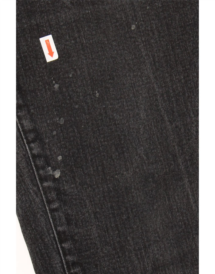 TRUSSARDI Ženske ravne traperice W28 L32 Sivi pamuk