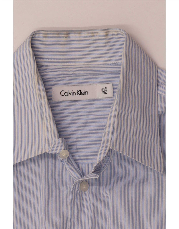 Calvin Klein muška košulja veličine 15 1/2 pamuk srednje plave pruge