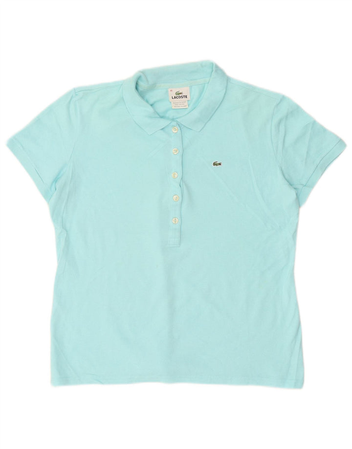 Lacoste ženska polo majica veličina 46 XL plavi pamuk