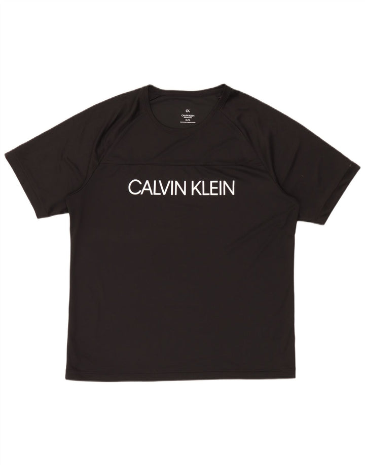 Calvin Klein muška majica kratkih rukava Performance Graphic XL crni poliester
