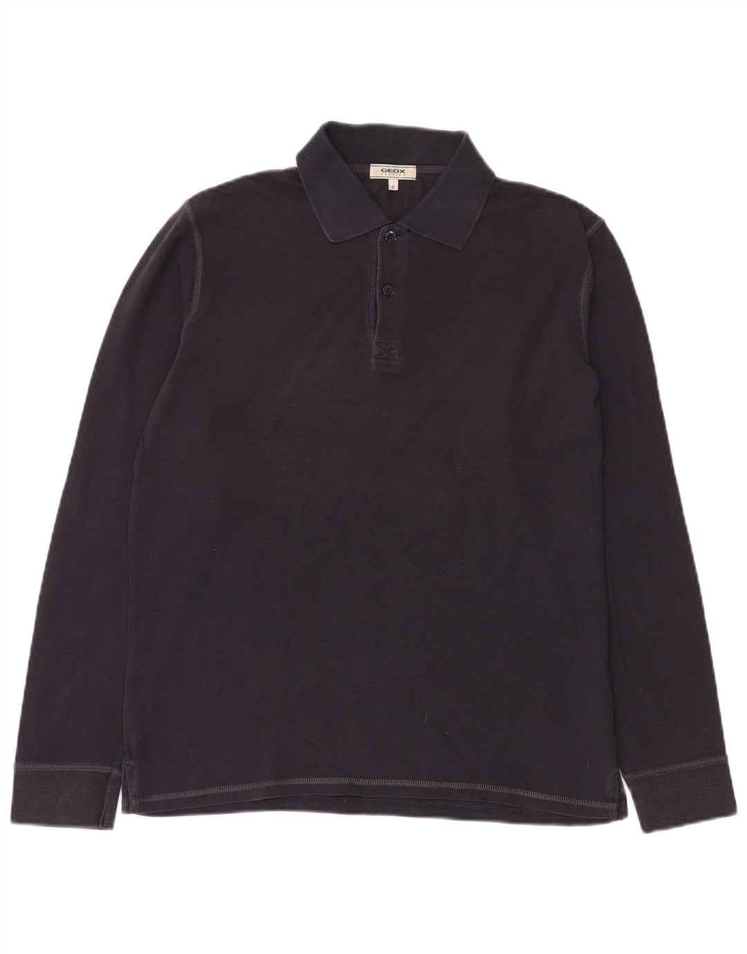 GEOX muška polo majica dugih rukava Respira srednje tamnoplava