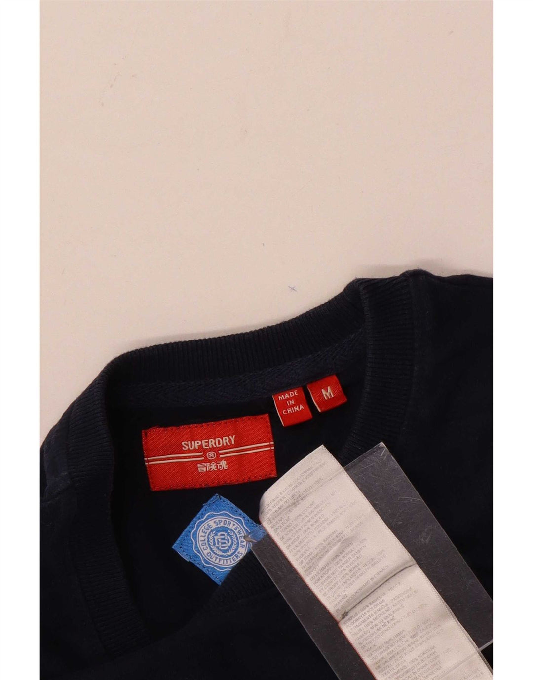 Superdry muška majica kratkih rukava srednje tamnoplavi pamuk