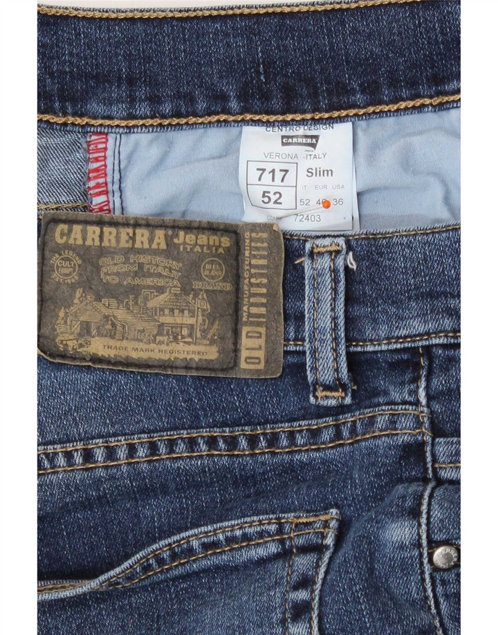 Carrera Mens 717 Slim Jeans W36 L31 Plavi pamuk
