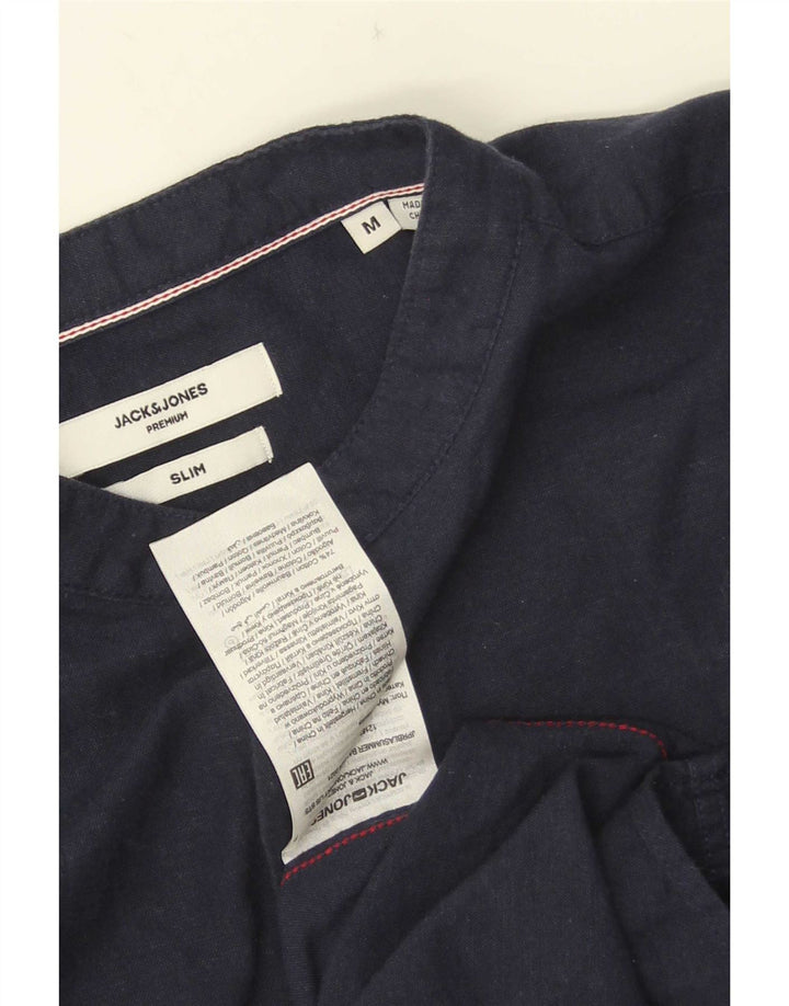 Jack & Jones muška pulover majica srednjeg kroja tamnoplavi pamuk