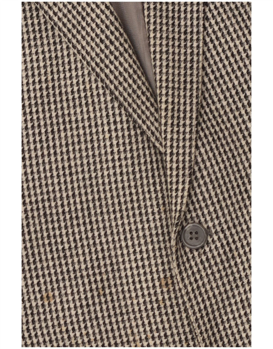 Vintage muški sako sa 2 gumba UK 40 Large Grey Houndstooth Wool