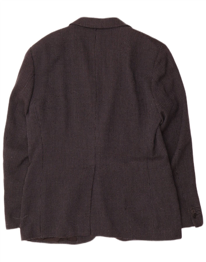 EMPORIO ARMANI Muška jakna sako s 2 gumba IT 54 XL Siva točkasta vuna