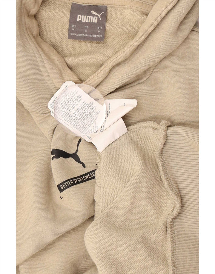 Puma muška majica s kapuljačom Srednje bež pamuk