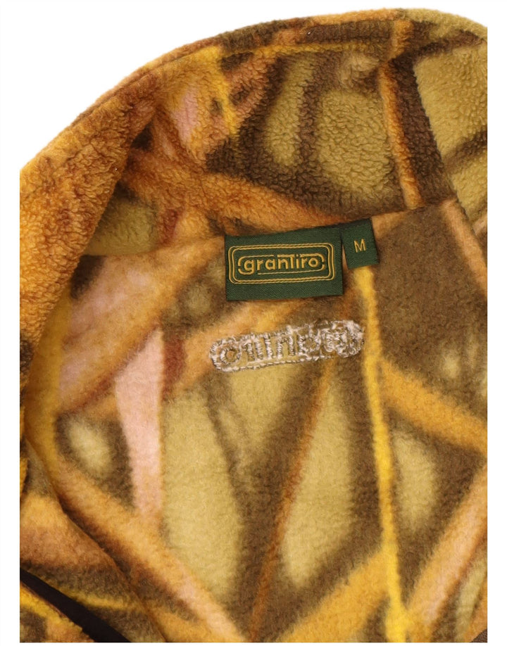 VINTAGE Muški džemper od flisa s apstraktnim uzorkom i izrezom Srednji višebojni