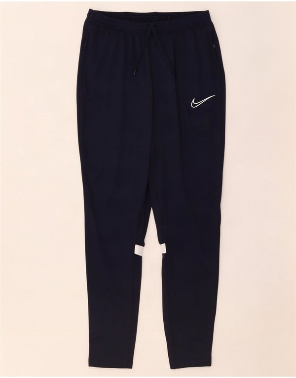 Velike muške hlače za trenirku Dri Fit Nike tamnoplave boje od poliestera