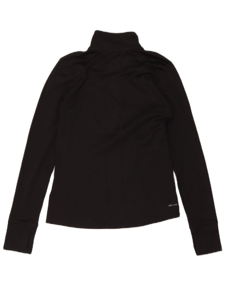 Nike Ženska trenirka Dri Fit Zip Neck Top UK 10 Small Black