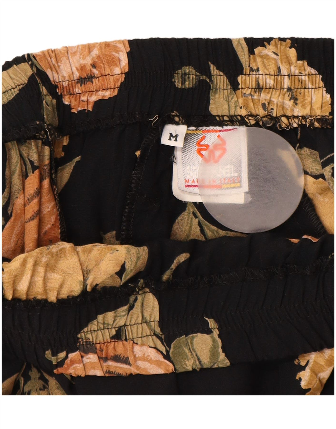 STEFANEL Womens High Waist Maxi Skirt Medium W28  Black Floral Rayon