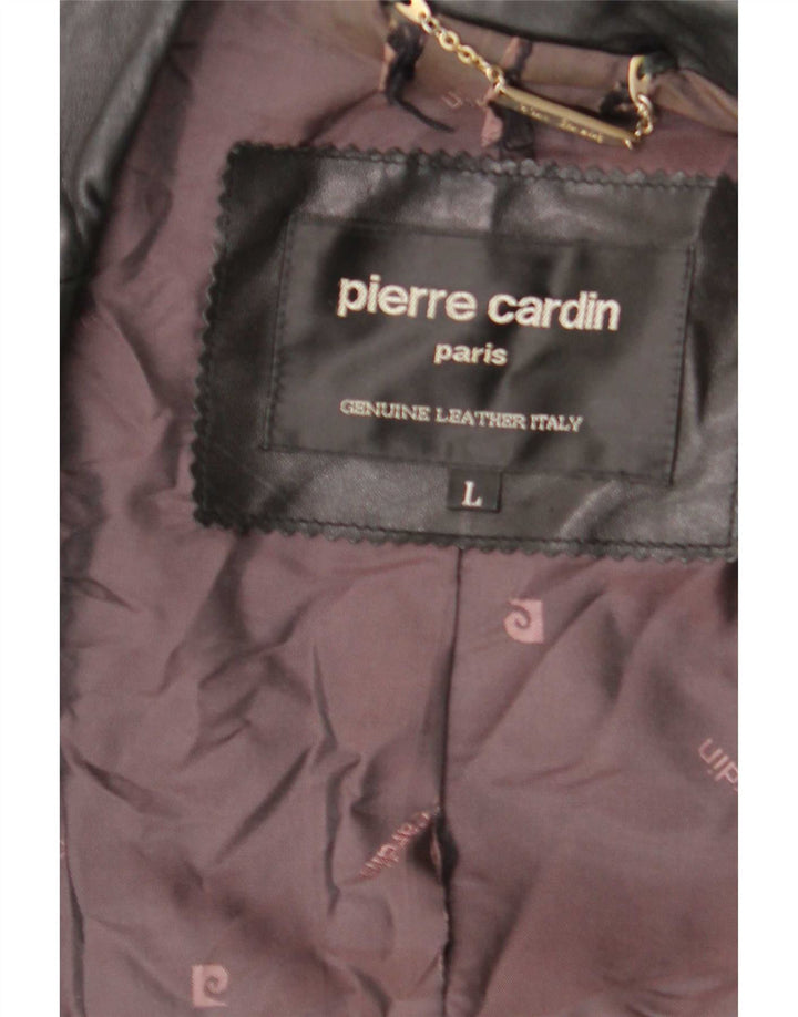 Pierre Cardin muška kožna jakna UK 40 velika crna
