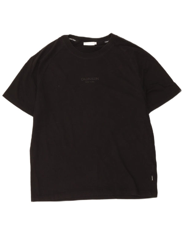 Calvin Klein Ženska majica kratkih rukava UK 18 XL crni pamuk