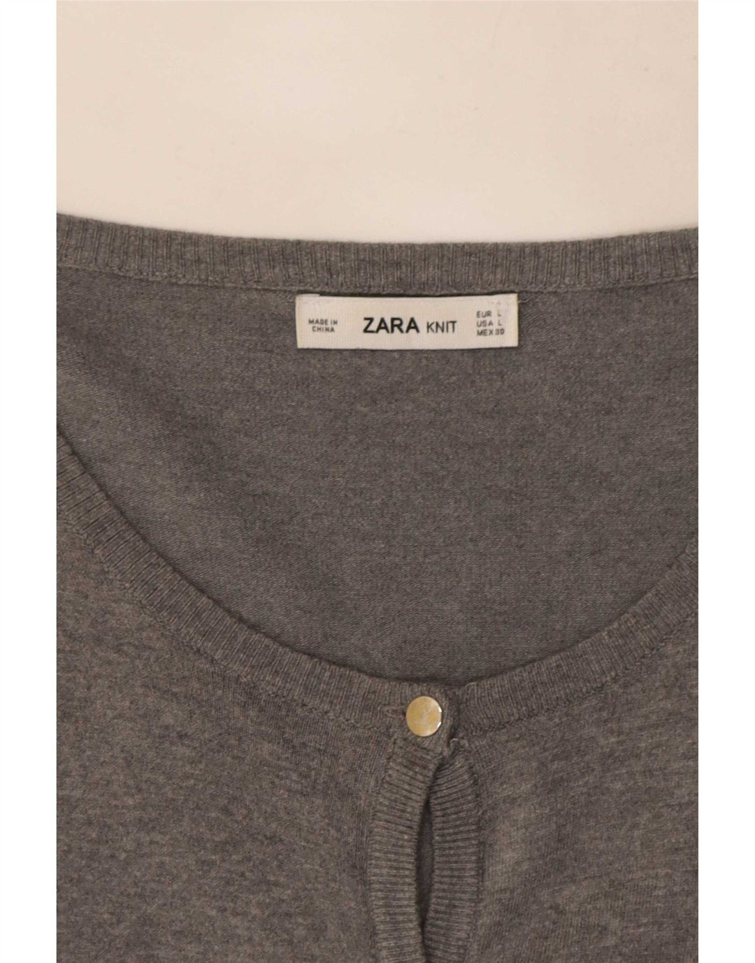 Zara ženski kardigan pulover UK 14 Large Grey