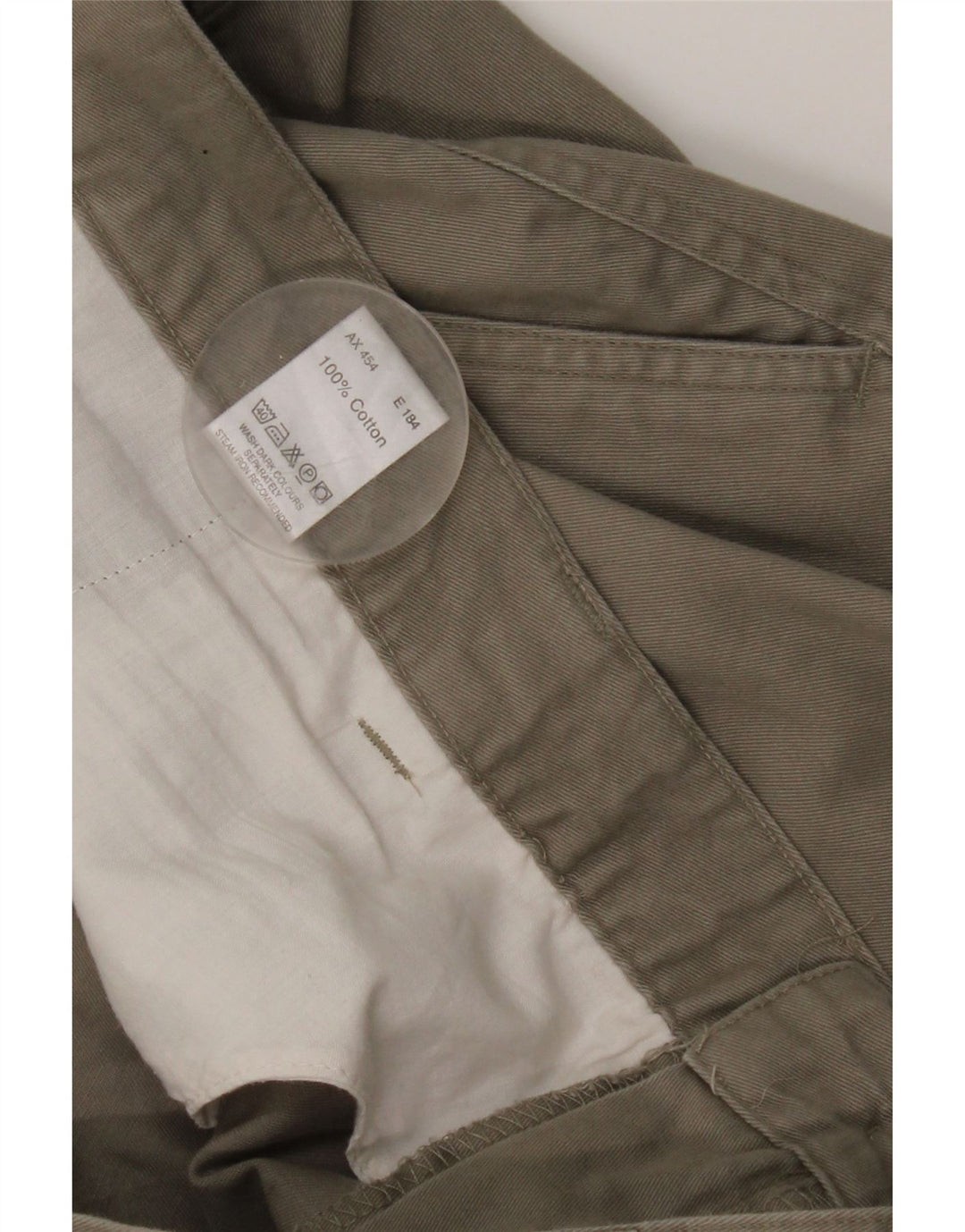 Essentials muške chino hlače s klinovima W46 L30 sivi pamuk