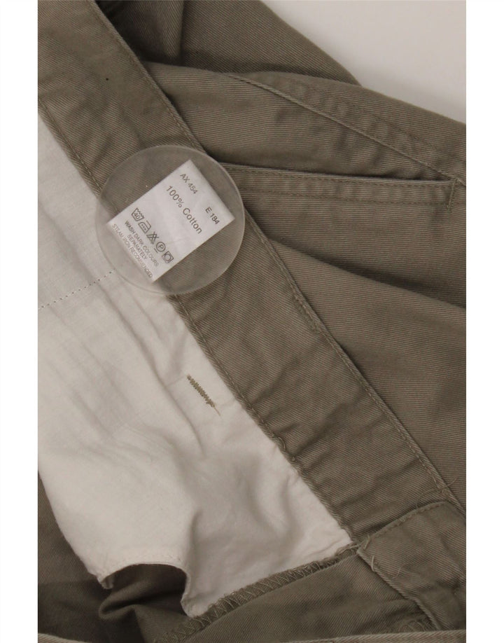 Essentials muške chino hlače s klinovima W46 L30 sivi pamuk