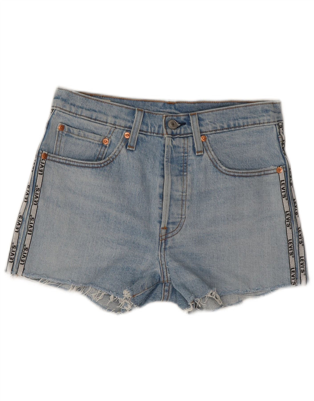 LEVI'S ženske 501 traper kratke hlače W28 srednje plave