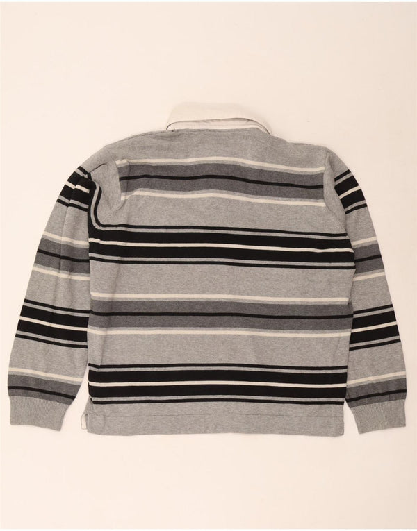 Marks & Spencer muška ragbi polo majica Blue Harbor velike sive pruge