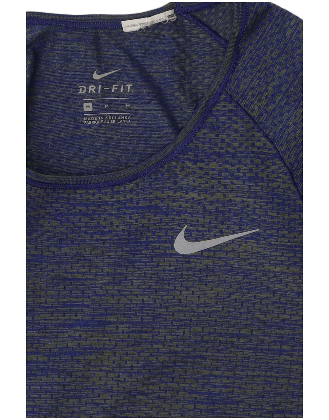 Nike Ženska Dri Fit majica dugih rukava UK 12 srednje plave pruge