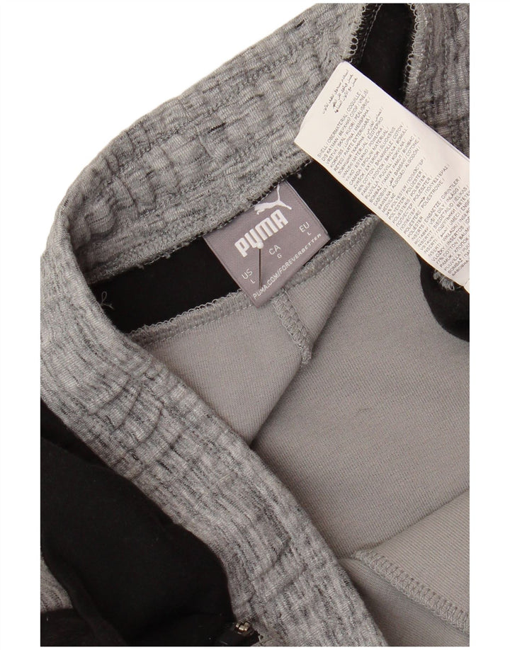 Puma muške hlače za trenirku Large Grey Colourblock Cotton