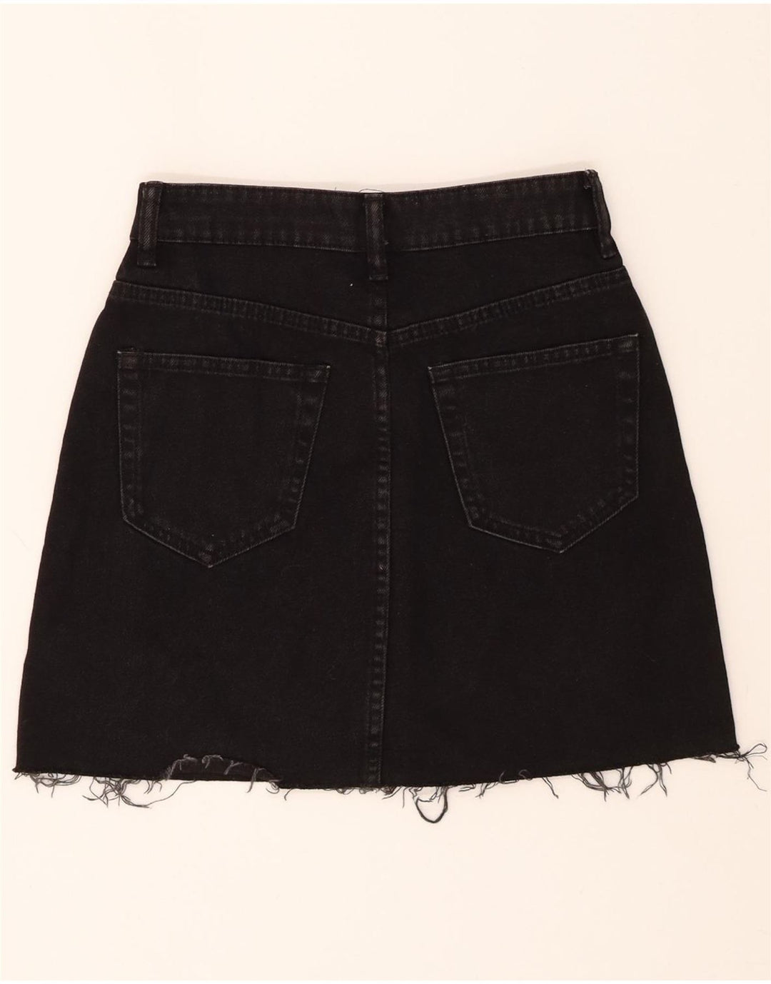ZARA Womens Denim Skirt XS W24  Black Vintage Zara and Second-Hand Zara from Messina Hembry 