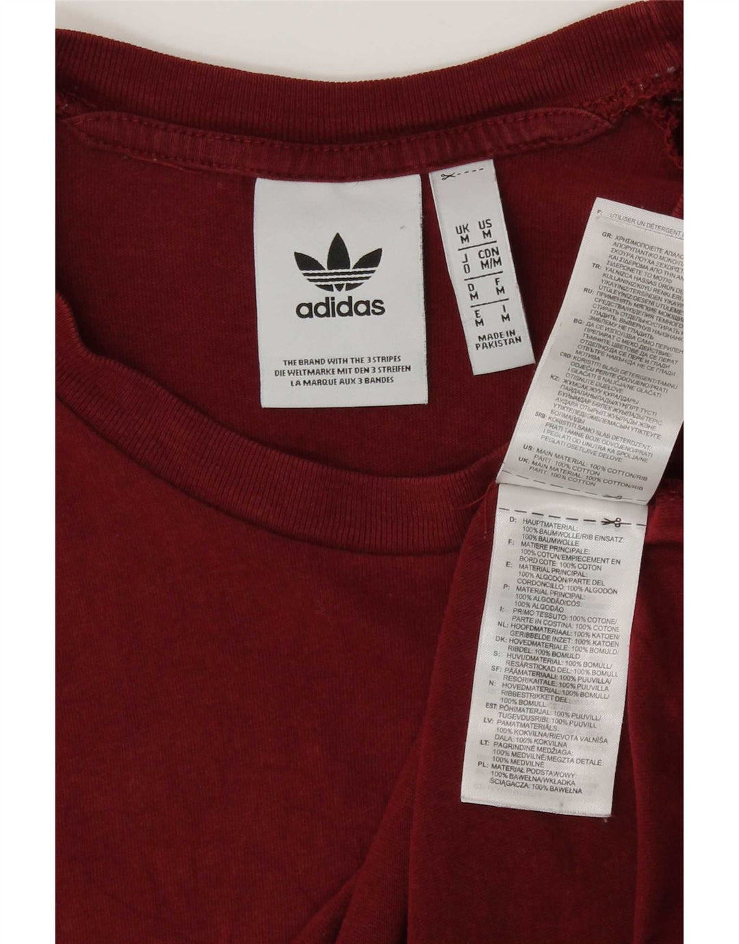 Adidas muška majica kratkih rukava Srednje crveni pamuk