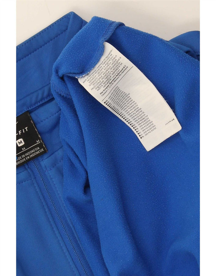 Nike muška majica s izrezom s patentnim zatvaračem Inter Milan srednje plavi poliester