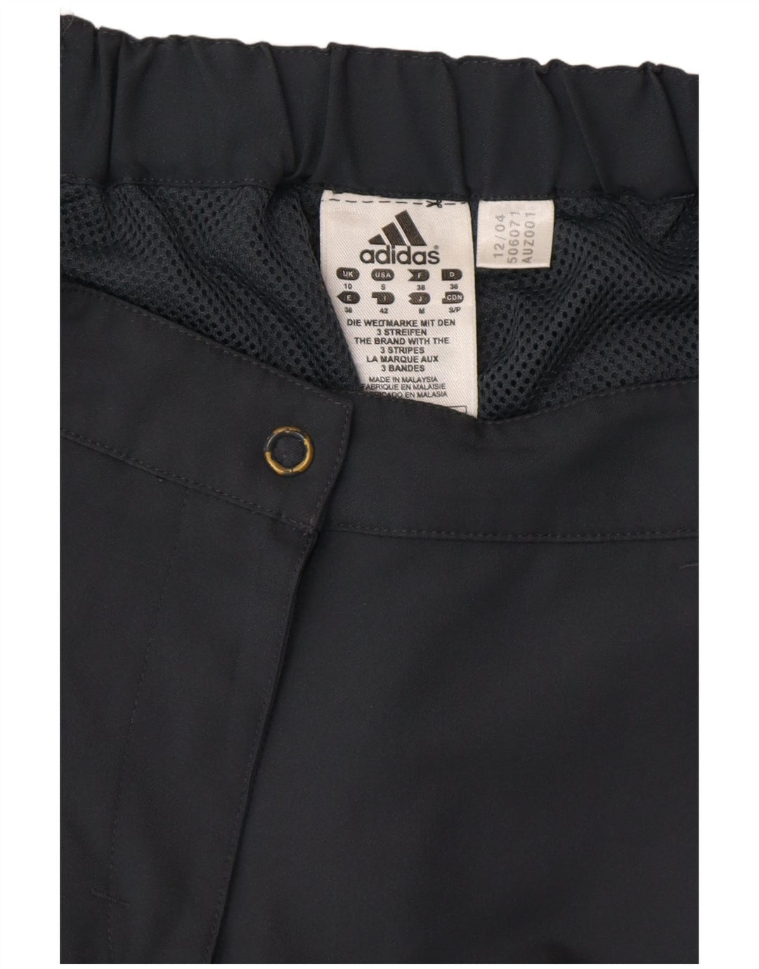 ADIDAS ženske ravne kapri hlače UK 10 male W30 L19 sivi poliester