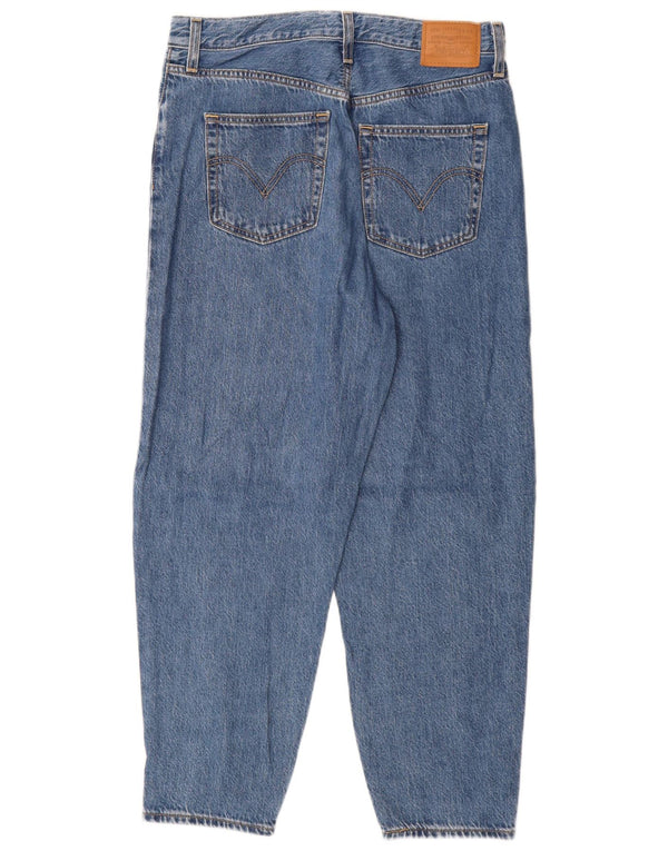 Levi's Womens High Waist Tapered Jeans W30 L27 Blue Cotton