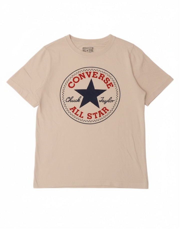 CONVERSE Majica kratkih rukava s grafičkim motivima za dječake 10-11 godina Srednje bijeli pamuk