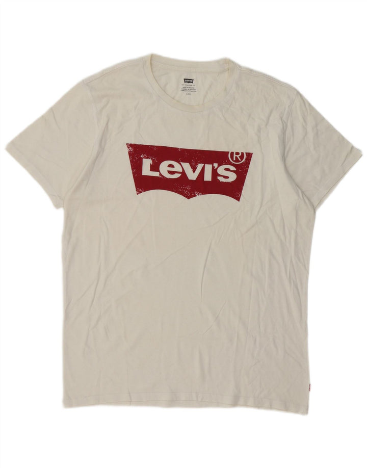 Levi's muška velika bijela majica s grafičkim motivima