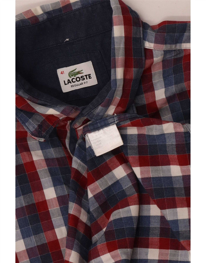Lacoste muška košulja, veličina 41, srednje raznobojni karirani pamuk