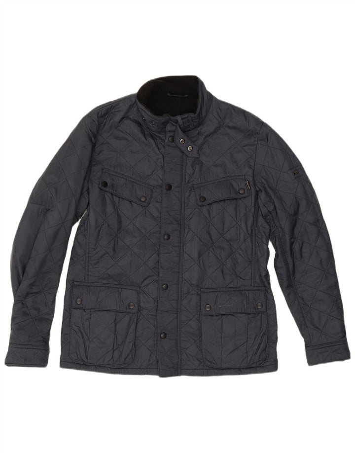BARBOUR Muška prošivena jakna UK 40 Large tamnoplavi poliamid