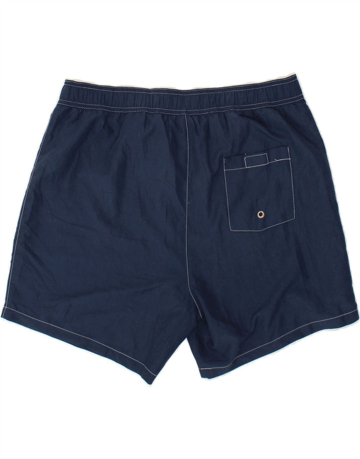 FILA Mens Graphic Swimming Shorts Large Navy Blue Polyester Vintage Fila and Second-Hand Fila from Messina Hembry 