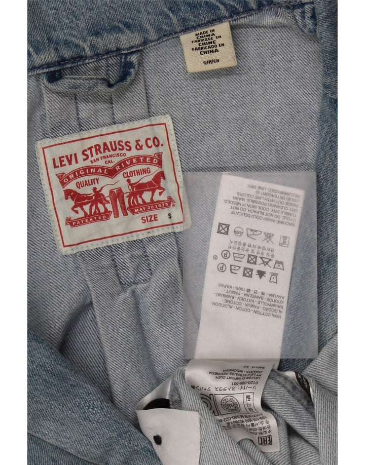 Levi's ženski kaput od prevelikog trapera, UK 10 Mali plavi pamuk