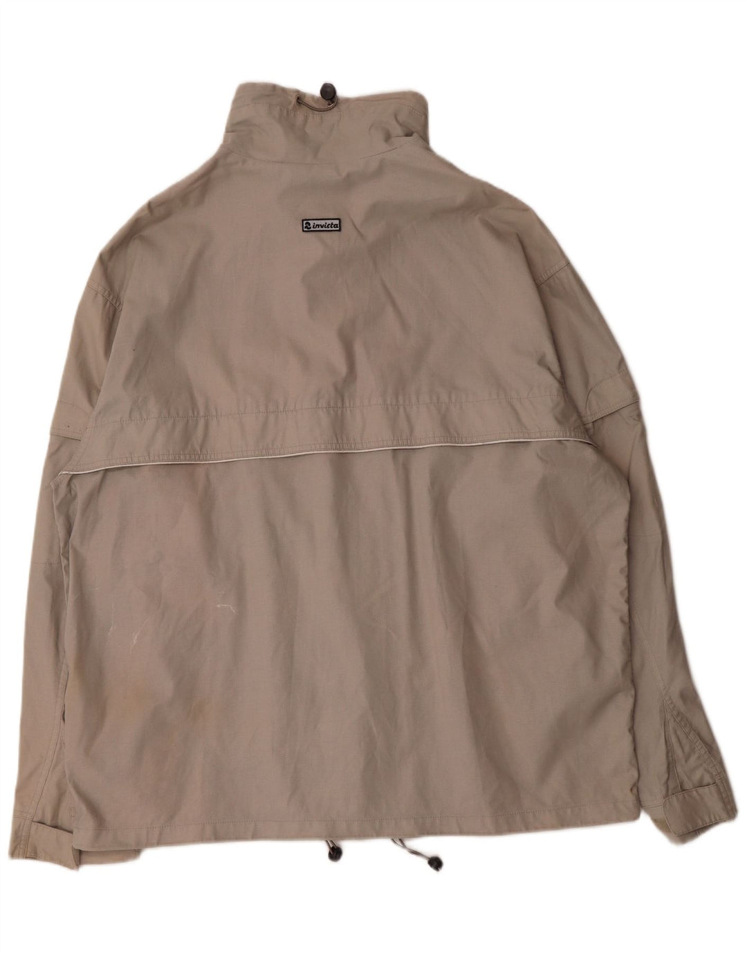 INVICTA Mens Windbreaker Jacket UK 44 2XL Grey Cotton