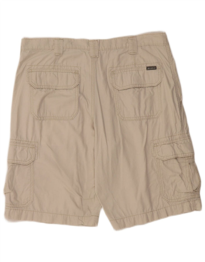 EDDIE BAUER Muške kargo kratke hlače W36, veliki sivi pamuk