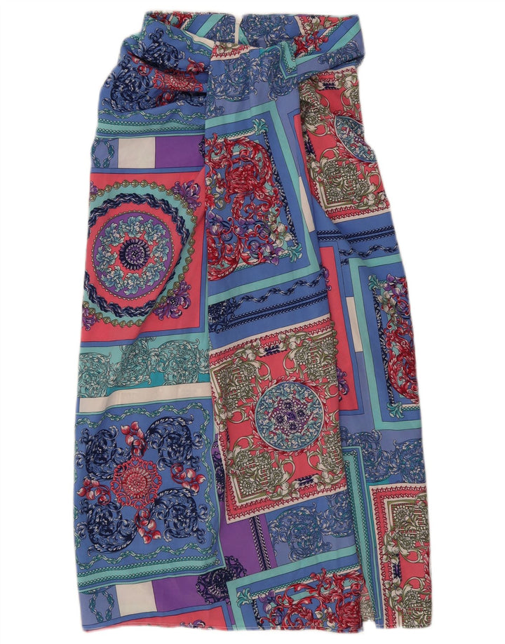 VINTAGE Womens Midi Skirt Small W26 Multicoloured Patchwork