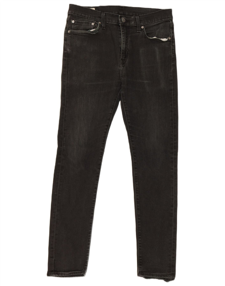 Levi's muške uske traperice W32 L32 crni pamuk