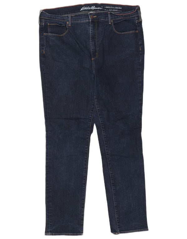 Eddie Bauer Ženske ravne traperice visokog struka US 20 3XL W40 L30 tamnoplave