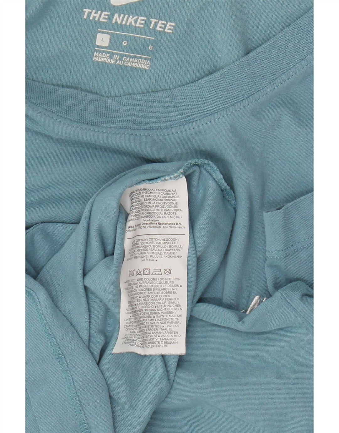 Nike Muška majica kratkih rukava Large Blue Cotton