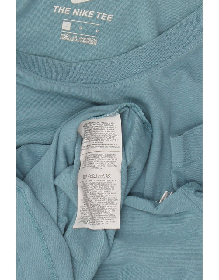 Nike Muška majica kratkih rukava Large Blue Cotton