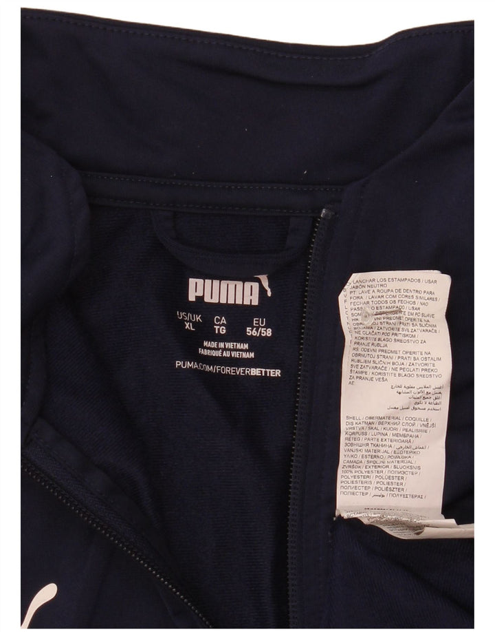Puma gornji dio trenirke s patentnim izrezom XL tamnoplavi poliester